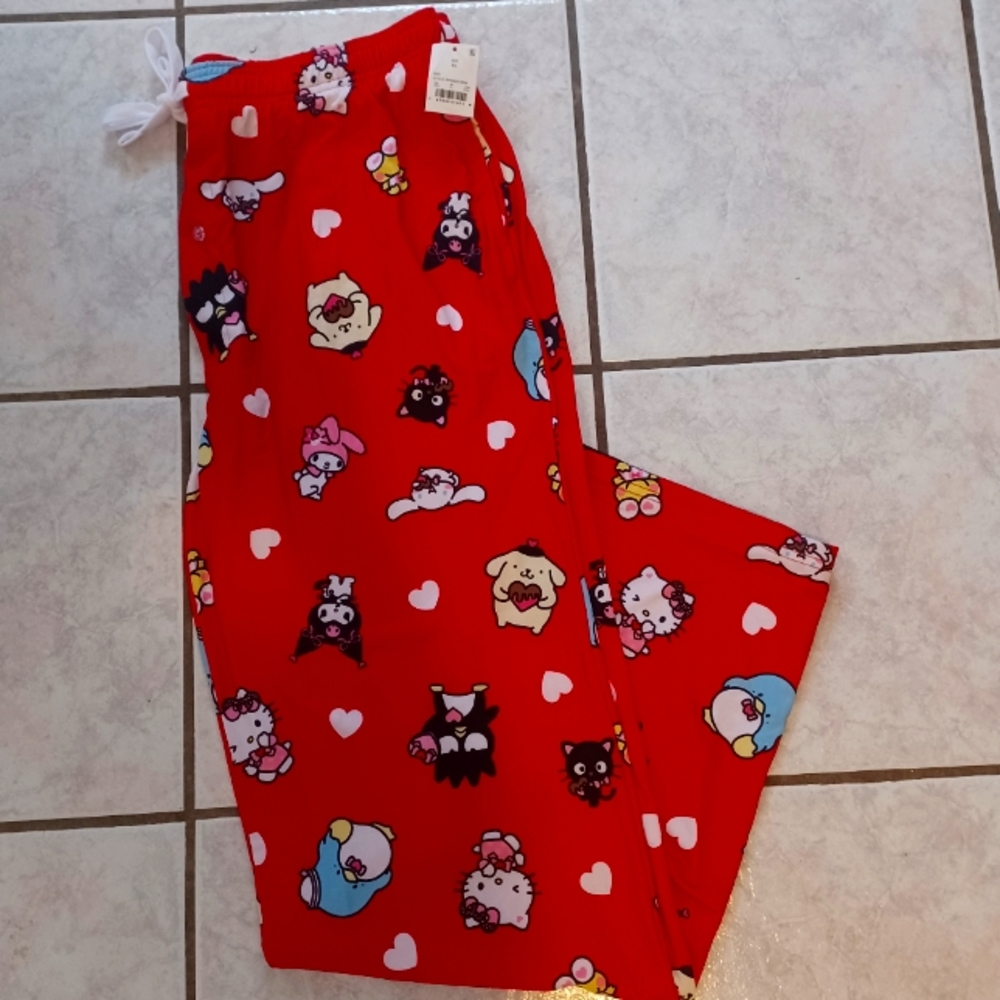 Hello kitty x valentines day Pajama Pants BNWT VHTF RARE